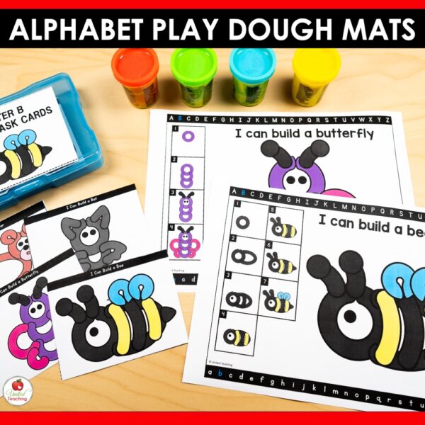 Alphabet Play Dough Mats and Task Cards Bundle - Image 7