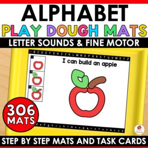 Alphabet Play Dough Mats and Task Cards