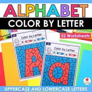 Alphabet Color by Letter Worksheets