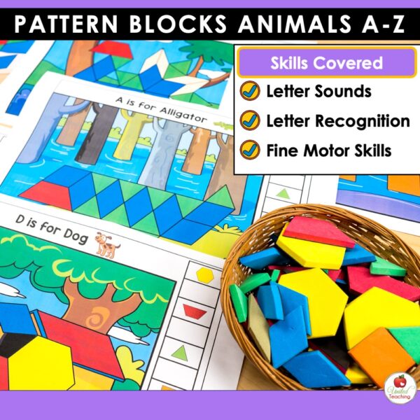 Alphabet Animals Pattern Block Mats - Image 3