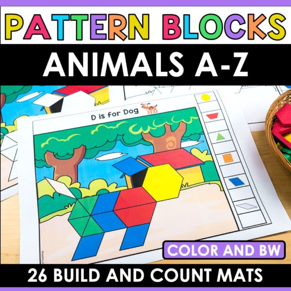 Alphabet Animals Pattern Block Mats