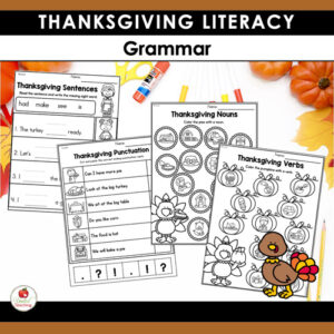 Thanksgiving Math and Literacy Activities Kindergarten Bundle - United ...