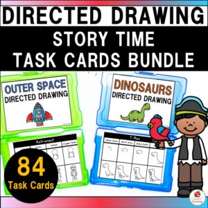 Story Time Directed Drawing Task Cards Cover