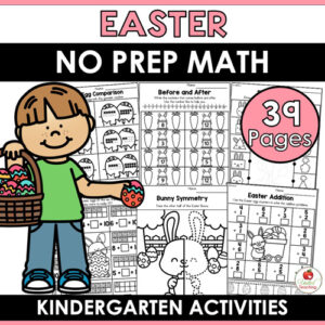Easter Math Worksheets Kindergarten Packet