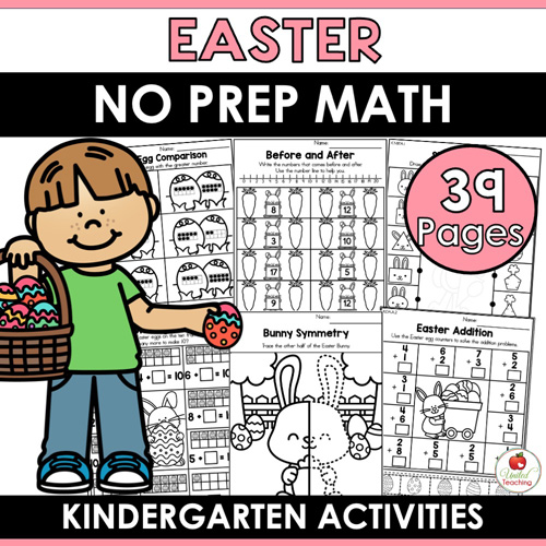 Easter Math Worksheets Kindergarten Packet