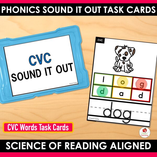 Sound It Out Phonics Task Cards Bundle - Image 5