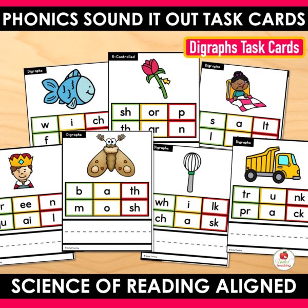 Sound It Out Phonics Task Cards Bundle - Image 12