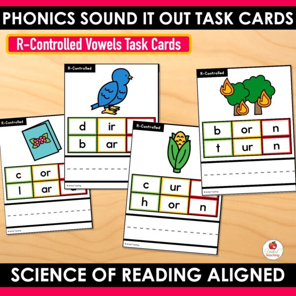 Sound It Out Phonics Task Cards Bundle - Image 16