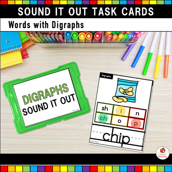 Sound It Out Task Cards Bundle Digraphs