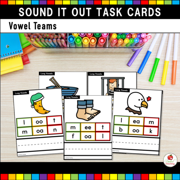 Sound It Out Task Cards Bundle Vowel Teams 2