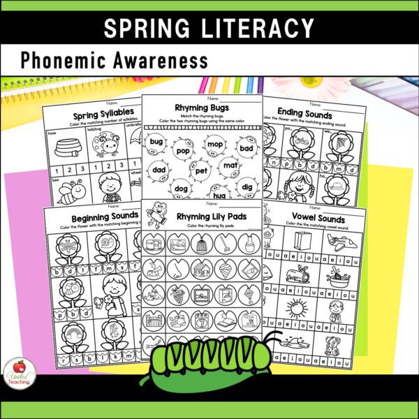 Spring Literacy Activities Kindergarten Packet - Image 5