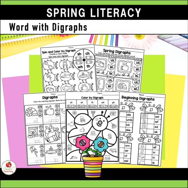 Spring Literacy Activities Kindergarten Packet - Image 9