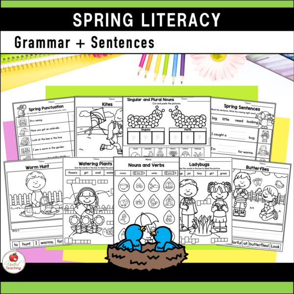 Spring Literacy Activities Kindergarten Packet - Image 10