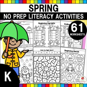 Spring Literacy Activities for Kindergarten