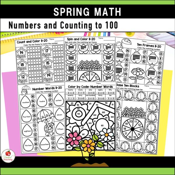 Spring Math Activities 1st Grade Packet - Image 4