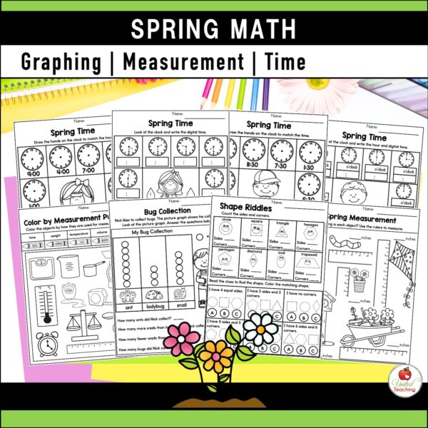 Spring Math Activities 1st Grade Packet - Image 10