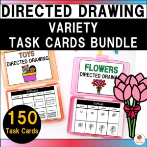 Variety Directed Drawing Task Cards Cover