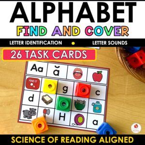Alphabet Find and Cover Task Cards