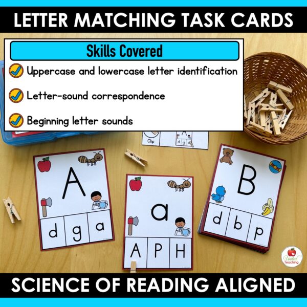 Letter Matching Alphabet Clip Cards - Image 4