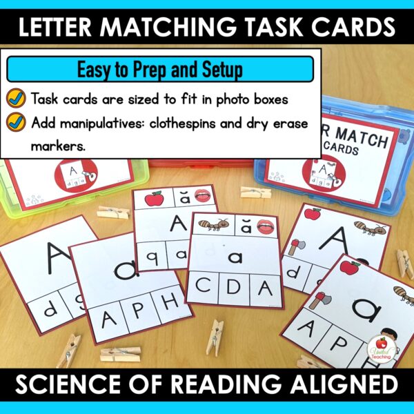 Letter Matching Alphabet Clip Cards - Image 5