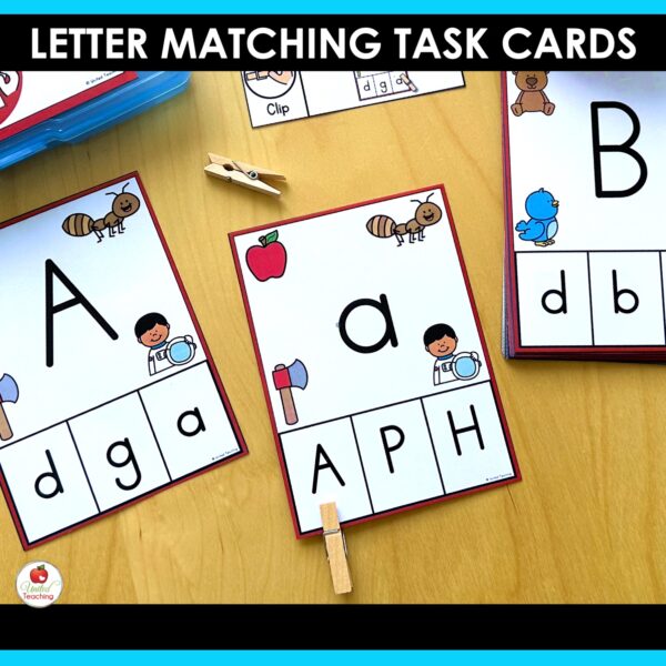 Letter Matching Alphabet Clip Cards - Image 7