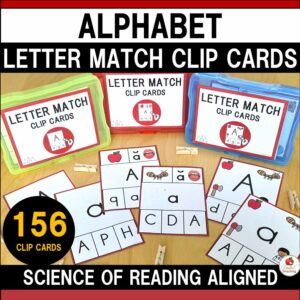 Alphabet Letter Matching Clip Cards Cover