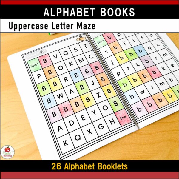 Alphabet Books Bundle Uppercase Letter Maze