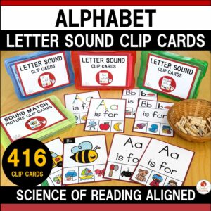Alphabet Letter Sound Clip Cards Cover