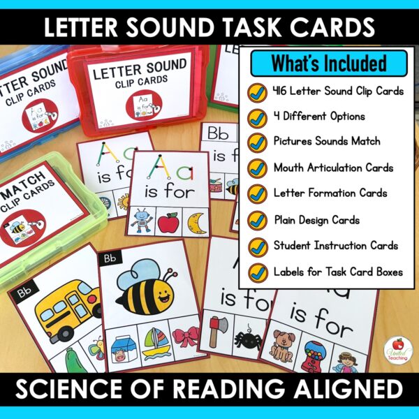 Alphabet Letter Sound Clip Cards - Image 2