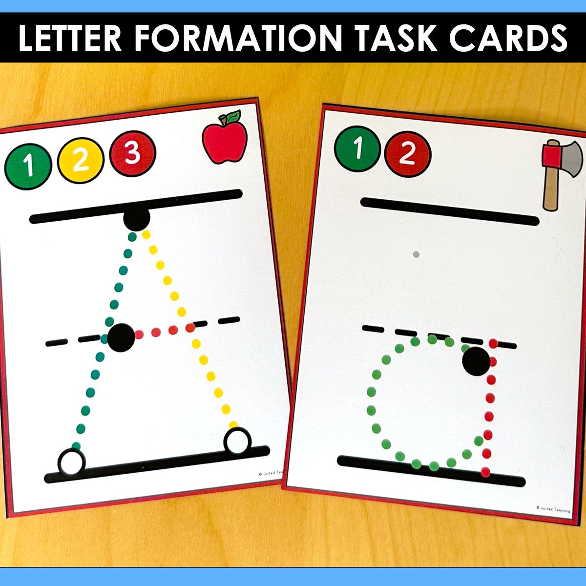 Guided Alphabet Letter Formation and Tracing Task Cards
