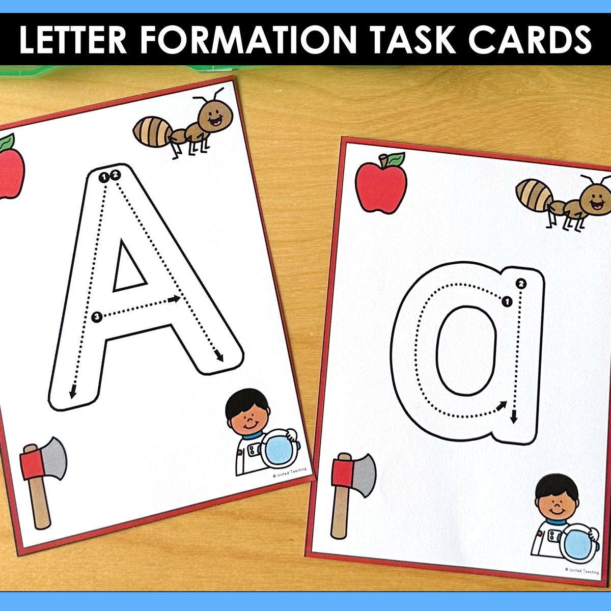 Alphabet Letter Formation and Tracing Task Cards
