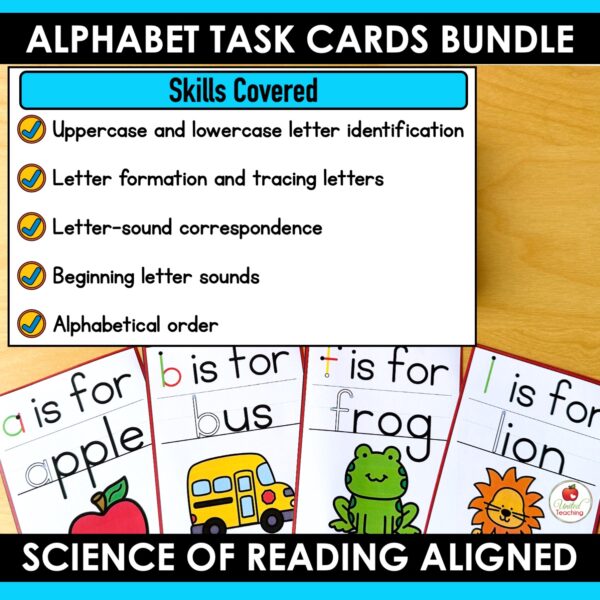Alphabet Task Cards Bundle - Image 4