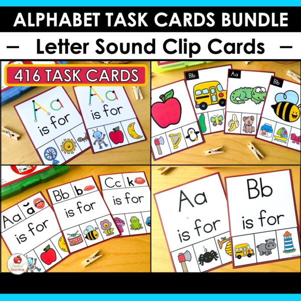 Alphabet Task Cards Bundle - Image 6