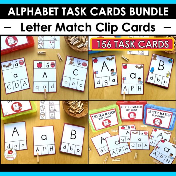 Alphabet Task Cards Bundle - Image 8