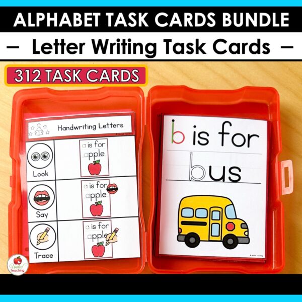 Alphabet Task Cards Bundle - Image 11