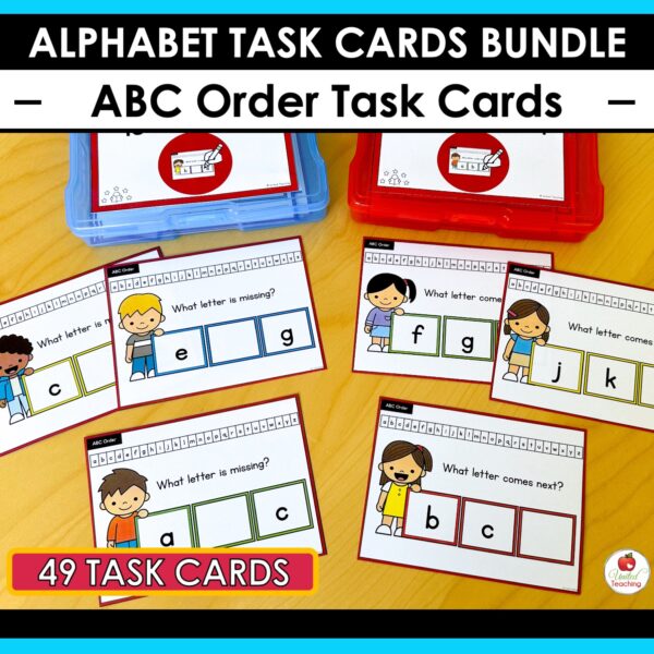 Alphabet Task Cards Bundle - Image 14