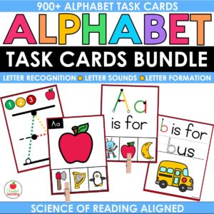 Alphabet Letter Task Cards Bundle