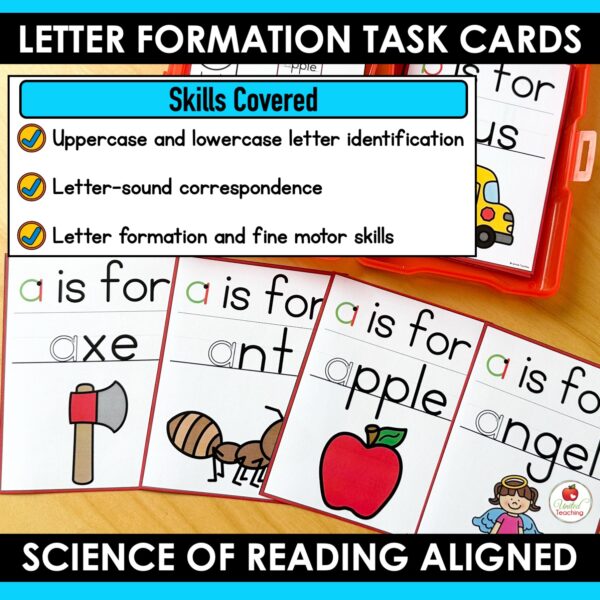 Alphabet Letter Tracing Task Cards - Image 4