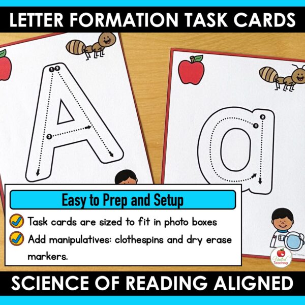 Alphabet Letter Tracing Task Cards - Image 5