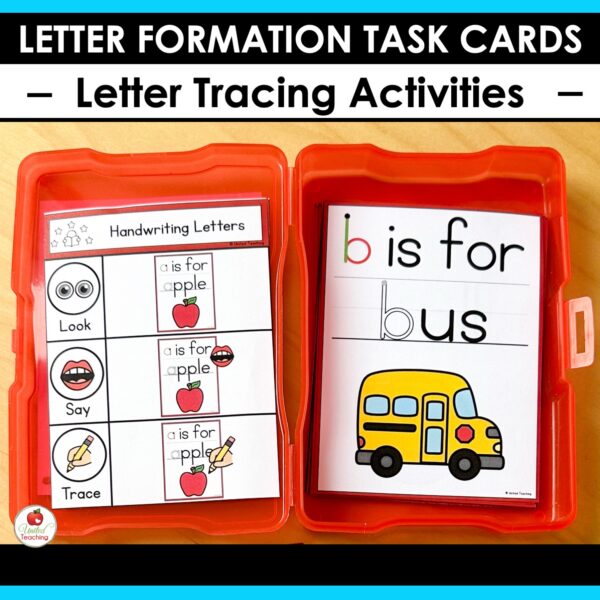 Alphabet Letter Tracing Task Cards - Image 6
