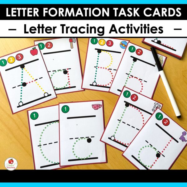Alphabet Letter Tracing Task Cards - Image 8