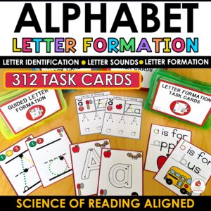 Alphabet Letter Tracing Task Cards