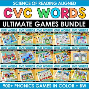 CVC Words Games Bundle Cover