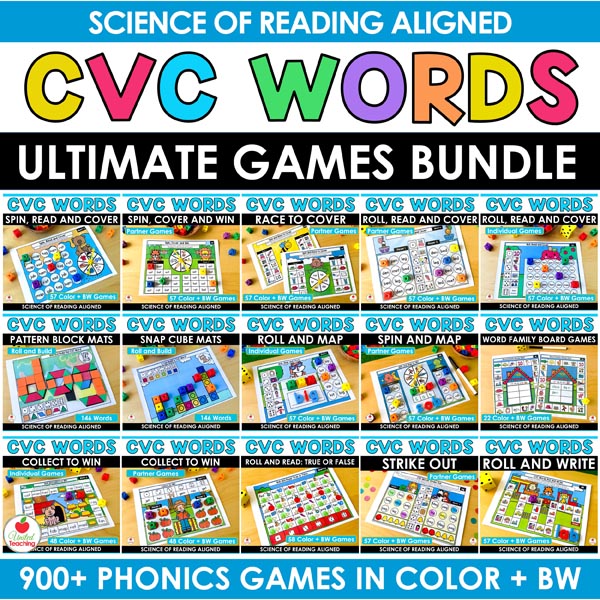 CVC Words Games Bundle