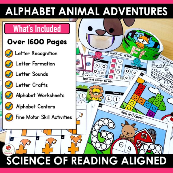 Alphabet Animal Adventures Bundle: 1600+ Pages of Alphabet Activities and Letter Printables - Image 3