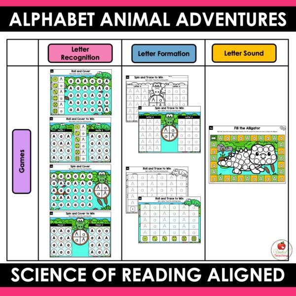 Alphabet Animal Adventures Bundle: 1600+ Pages of Alphabet Activities and Letter Printables - Image 7