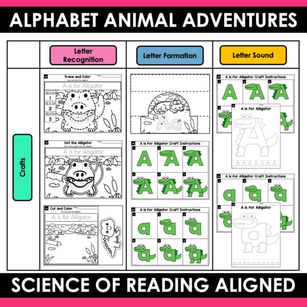Alphabet Animal Adventures Bundle: 1600+ Pages of Alphabet Activities and Letter Printables - Image 8