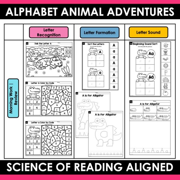 Alphabet Animal Adventures Bundle: 1600+ Pages of Alphabet Activities and Letter Printables - Image 9