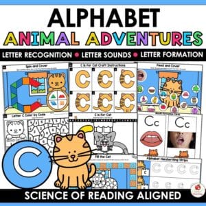 Alphabet Animal Adventures C is for Cat Crafts and Activities