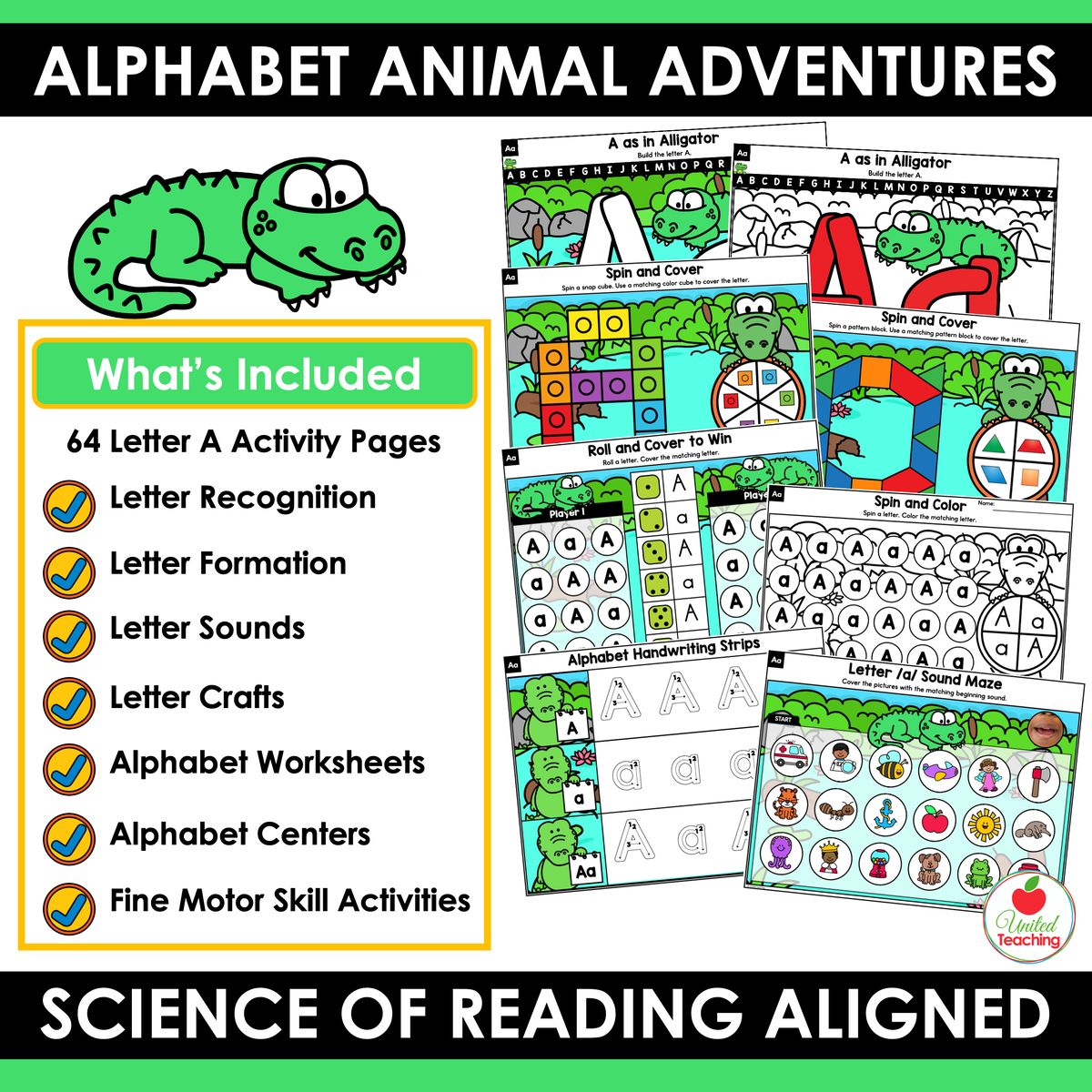 Alphabet Animal Adventures Letter A Packet - Image 2